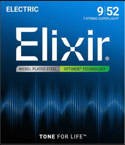 סט 7 מיתרים לחשמלית ELIXIR OPTIWEB 19007  09-52