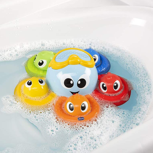 צעצוע אמבט למשחק התאם צורה וצבע בילי התמנון - Billy The Octopus