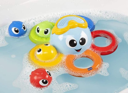 צעצוע אמבט למשחק התאם צורה וצבע בילי התמנון - Billy The Octopus