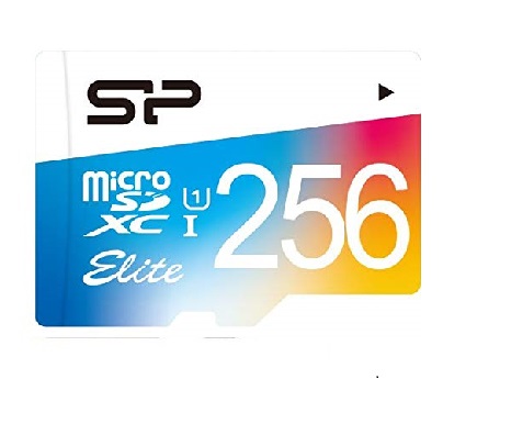 כרטיס זיכרון Elite MicroSD של חברת Silicon Power בנפח 256GB מהירות 10 Class + מתאם