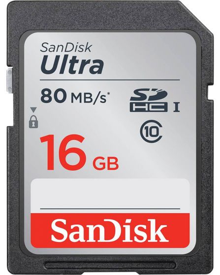 כרטיס זיכרון SD UHS-I Ultra SDHC SDSDUNC-016G-GN6IN 16GB