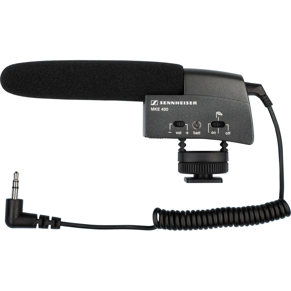 מיקרופון Sennheiser MKE 400 Compact Video Camera Shotgun Microphone