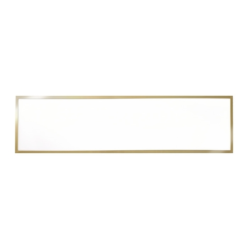 צמוד תקרה דגם ספייס מלבני זהב מוברש Tri-Color IP40 30X120 CM 60W יורולוקס 
