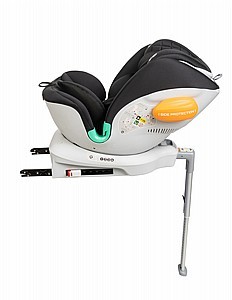 מושב בטיחות מסתובב 360 I PROTEC-ספורט ליין תקן I-Size מושב בטיחות מפואר עם רגלית תמיכה 4 ב-1
