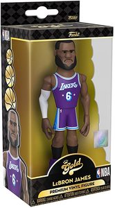 Gold 5" NBA: Lakers- LeBron James (City) w/Chase Funko