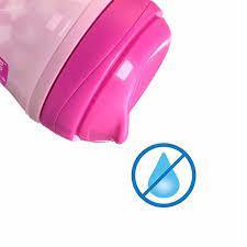 בקבוק שתייה ספורט לגיל 14+ חודשים עם פיה ללא נזילות ומבודד חום - זוהר בחושך ורוד