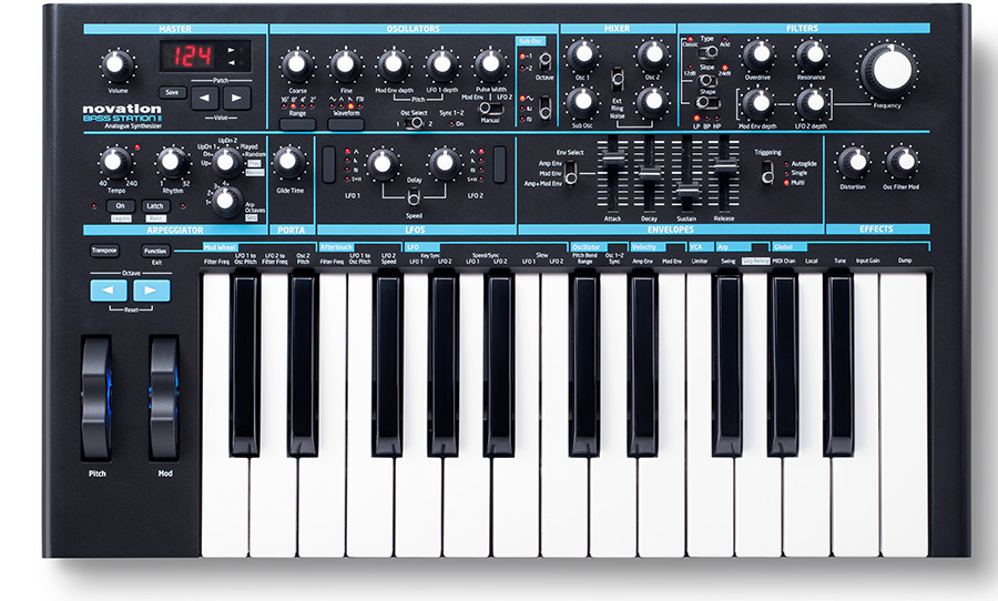 סינטיסייזר - Novation Bass Station II