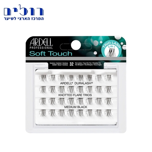 ריסים יחידים ארדל - ARDELL KNOTED FLARE TRIO MEDIUM BLACK