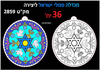 36 יצירה מנדלה סמלי ישראל ליום העצמאות/ריטרם
