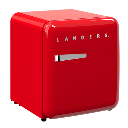 מקרר אדום ללא מקפיא רטרו  46 ליטר Landers LA46R