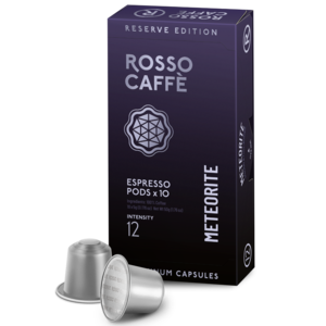 10 קפסולות אלומיניום rosso caffe Meteorite חוזק 12 