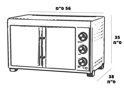  טוסטר אובן 45 ליטר Open Space