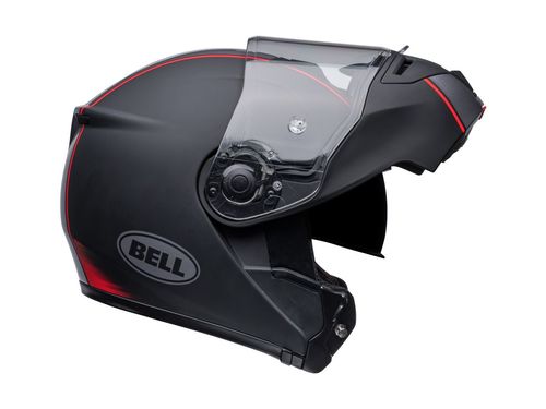 קסדה נפתחת בל שחור / אדום / כסוף -   BELL SRT MODULAR HARTLUCK 