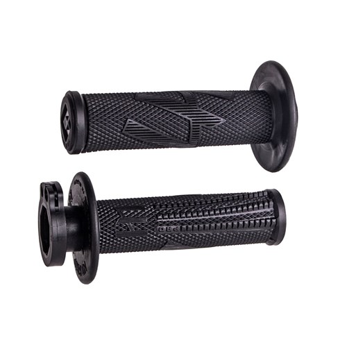 גריפים עם נעילה וידית מצערת שחור - ODI EMIG PRO V2 LOCK-ON GRIPS