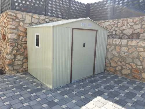 מחסן מתכת פרמיום דגם GARDEN TOP 2.77X1.91 T96 