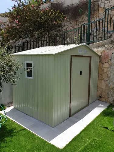 מחסן מתכת פרמיום דגם GARDEN TOP 2.77X1.91 T96 