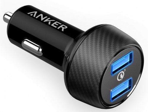 מטען רכב Anker PowerDrive 39W 2Port QC 3.0