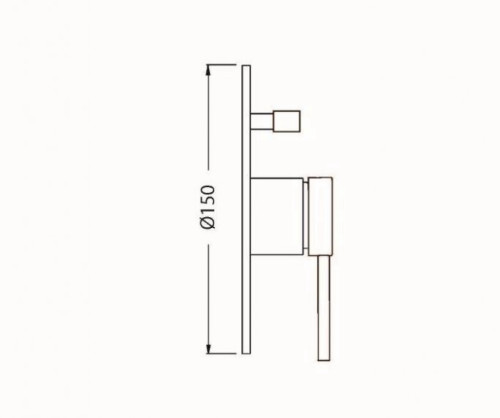 שירטוט מערכת קיר אינטרפוץ קומפלט 305788F16S נירוסטה מוברש PVD (גוף פנימי + כיסוי) 4 דרך סדרת אייס ICE חמת 