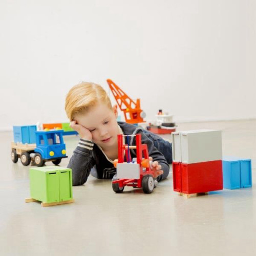 מלגזה לילדים מעץ