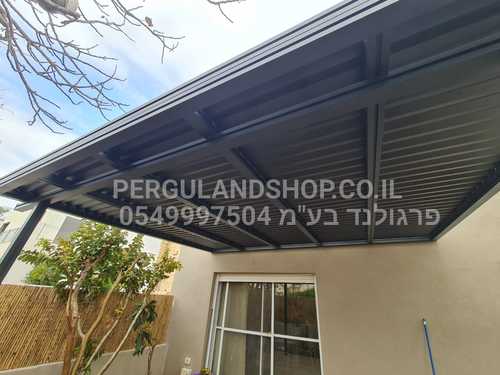 פרגולת אלומיניום ROYAL CRWON LED - כתר היקפי בגובה 160 ממ !