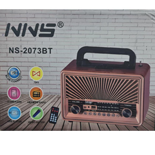רדיו בעיצוב רטרו בלוטוס עם שלט NNS Radio Retro Style NS2073BT