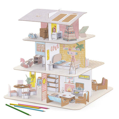 יצירה DIY - בית בובות-Djeco