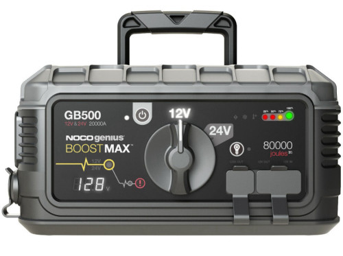 בוסטר התנעה NOCO GB500 אלקטרוני 12/24V 6250A לרכבי בנזין ודיזל