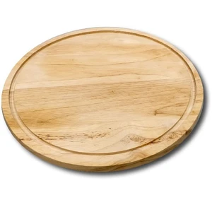 לוח עץ במבוק 35 ס"מ עגול לחיתוך והגשה La Kitchenette Chef SEGEV