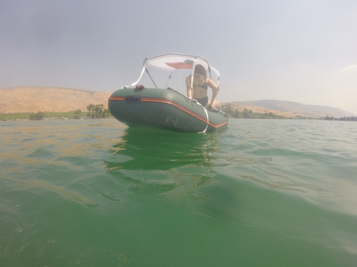 סירה גומי מתנפחת ירוקה לדייג קוליברי KOLIBRI באורך 3.3 מטרים KM 330 
