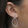 עגילי יהלומים מעוצבים 0.95ct זהב 14K