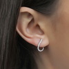עגילי יהלומים מעוצבים 0.55ct זהב 14K