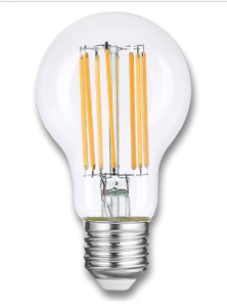  מארז 10 נורות לד A60 דמוי להט 11W E27 2700K לא ניתן לעמעום