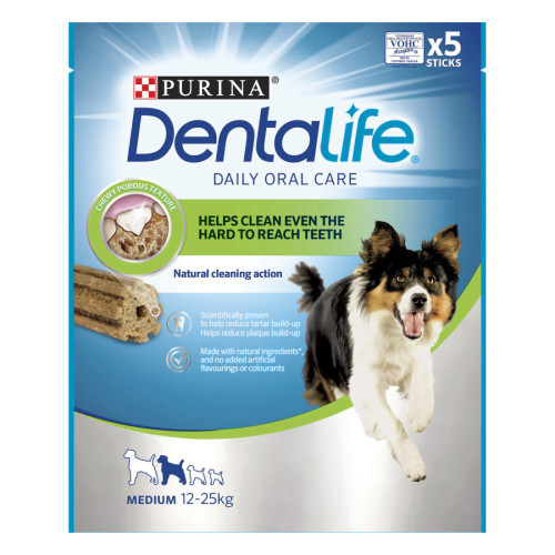 דנטלייף חטיף דנטלי לכלב גזע בינוני 115 גרם DentaLife 