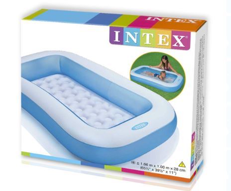 בריכה מלבנית תחתית מתנפחת בגודל INTEX 57403 166X100