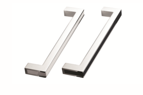 ידית Frame ניקל מט מוברש \ שחור - 160 מ