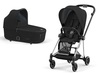 עגלה משולבת סייבקס מיוס 3 Mios (יבואן רשמי) Cybex- שילדה כרום ידית שחור צבע שחור Sepia Black