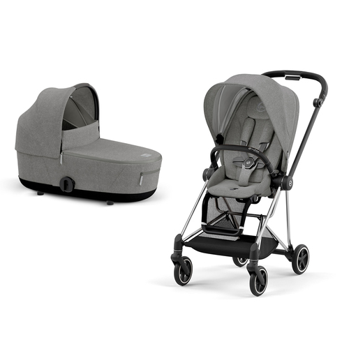 עגלה משולבת סייבקס מיוס 3 Mios (יבואן רשמי) Cybex- צבע אפור מלאנג' Melange Grey