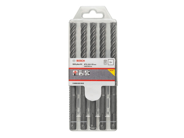 סט 5 מקדחי SDS-plus - 5X