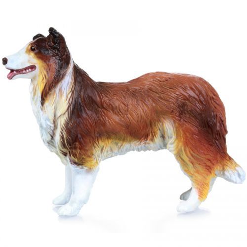 דמות מיניאטורה מגומי דחוס למשחקי דמיון - כלב קולי