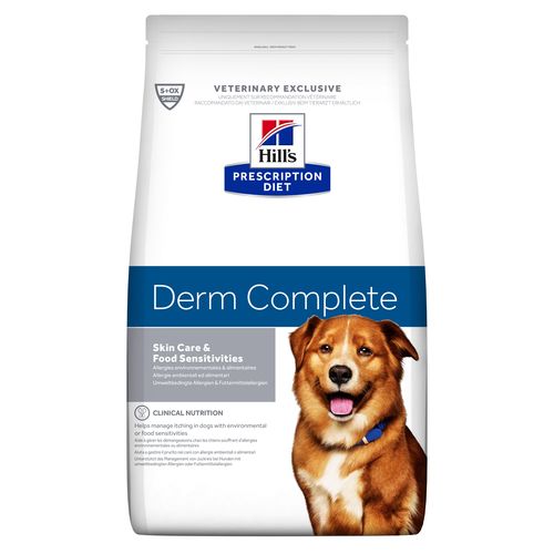 מזון יבש בוגר ומבוגר DERM COMPLETE גזע בינוני וגדול 4 ק