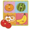 פאזל עץ לפעוטות 4 חלקים פירות