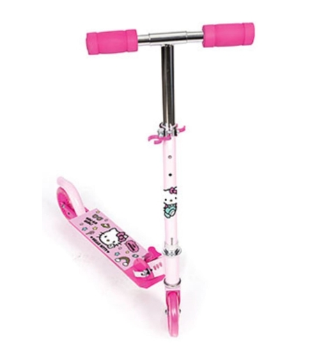 קורקינט לילדים מתקפל עם ידית מתכווננת לגילאי 3-8 שנים - הלו קיטי Hello Kitty