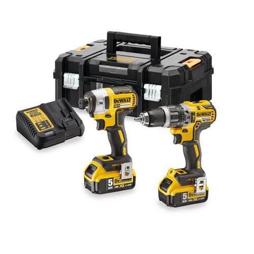 סט מברגה/מקדחה + אימפקט 18V DCK266P2