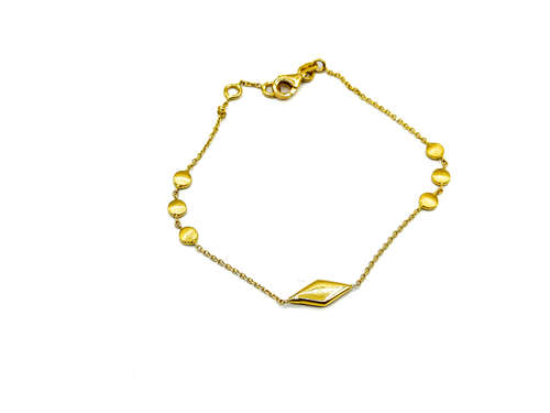 צמיד זהב מט/מבריק