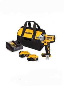 מפתח אימפקט/רטיטה "1/2 + שתי סוללות 5.0AH DEWALT
