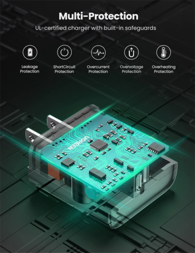 מטען קיר 20W PD - USB C מבית UGREEN