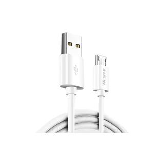 כבל מיקרו USB PVC 3M 2A לבן 3 מ