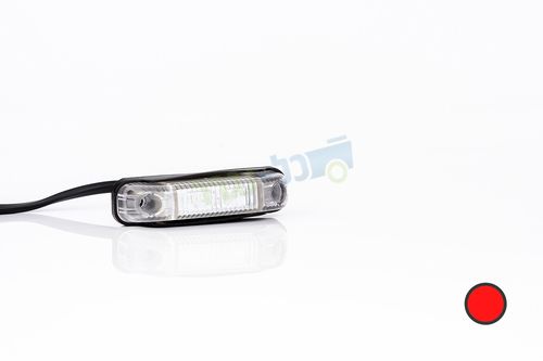 פנס סוכריה אדום LED FT-013 C + תושבת גומי