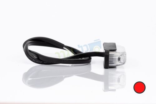 פנס סוכריה אדום LED FT-013 C + תושבת גומי