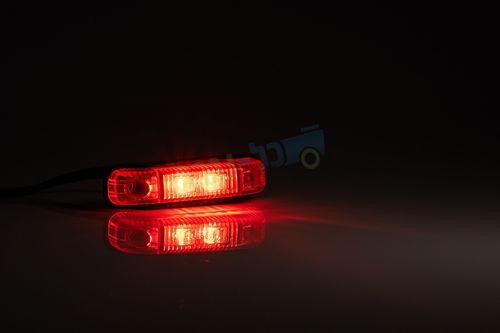 פנס סוכריה אדום LED FT-013 C + תושבת גומי